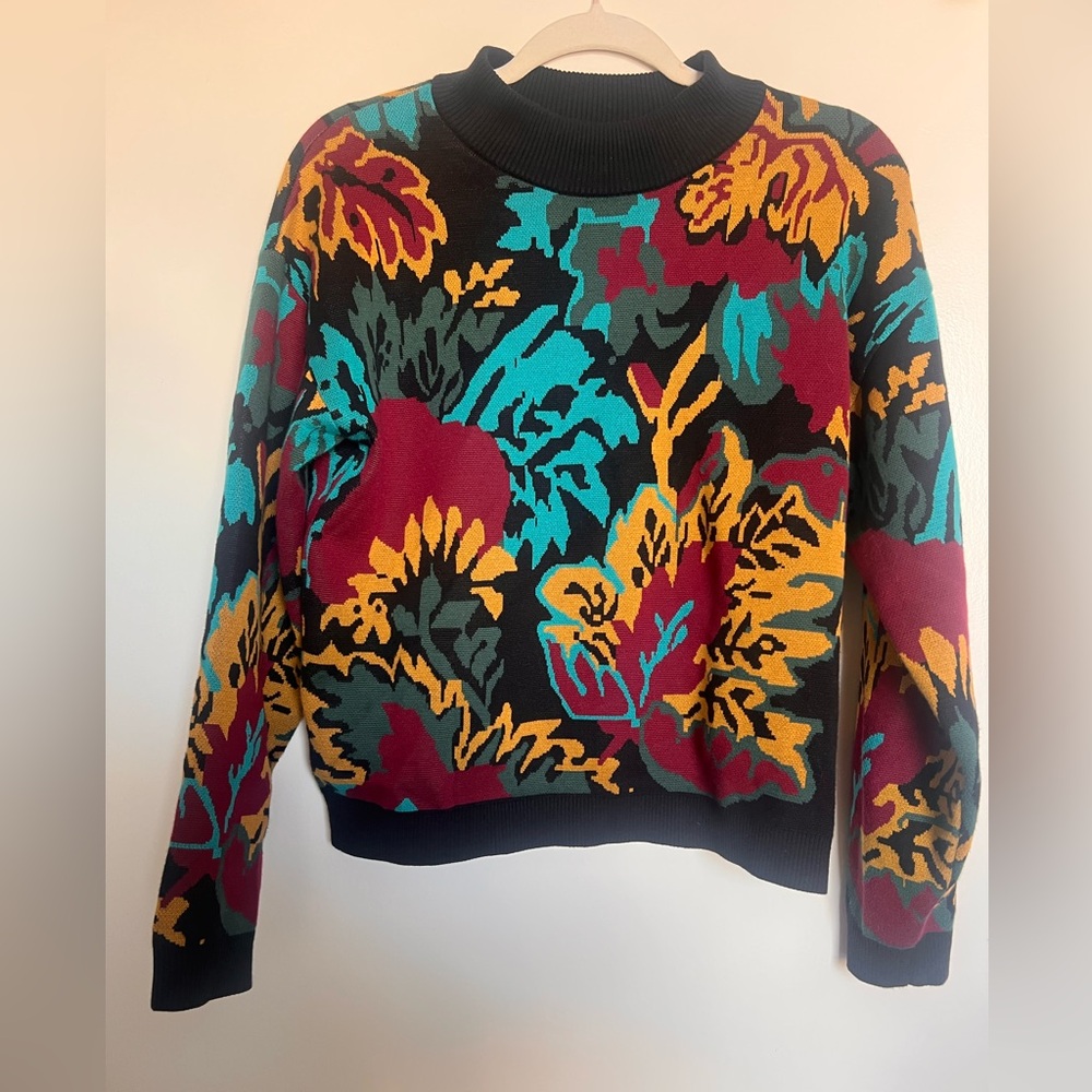 *RARE* Amour Vert Multicolor Cowl Neck Sweater | Size S